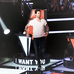 :  Adam blowing a kiss to Blake after Karina picked him Requested by deidincis