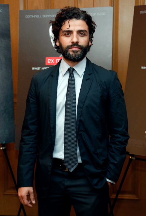 Oscar Isaac attends &ldquo;Ex Machina&rdquo; New York Premiere at Crosby Street Hotel on April 6, 20