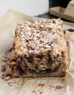 fullcravings:  Chocolate Hazelnut Banana Bread 