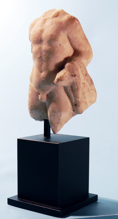 rodonnell-hixenbaugh: Roman Marble Torso of Herakles An ancient Roman marble statuette torso of Hera