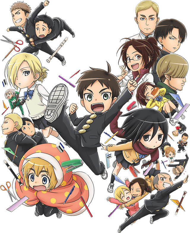 Transparent images of the Shingeki! Kyojin Chuugakkou (Attack on Titan: Junior High)
