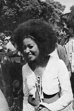 keithswhore:Marsha Hunt at a Stones concert