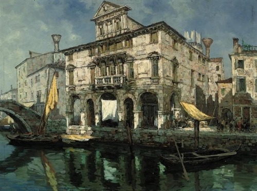 Luigi Pagan, A palazzo on a Venetian backwater