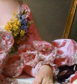 The-Garden-Of-Delights:  “The Artist Marie-Suzanne Giroust” (1770) (Detail) By