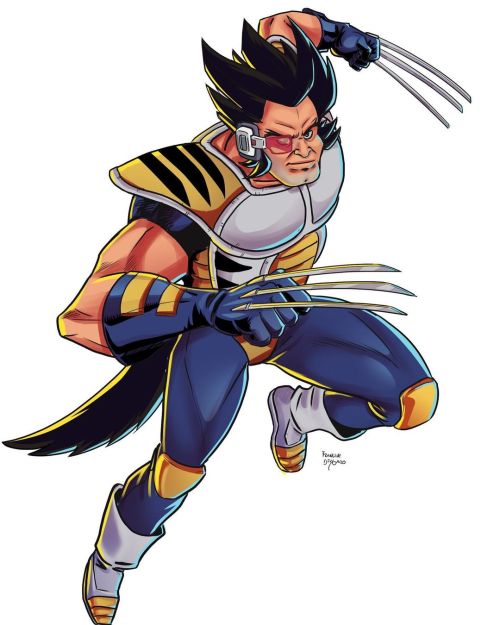 As I promised here is Wolgeta for for my #dragonball #xmen mashup. #vegeta #wolverineSwipe to see 