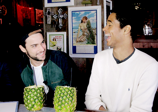  Jack Falahee and Alfie Enoch at Westfield Century City 