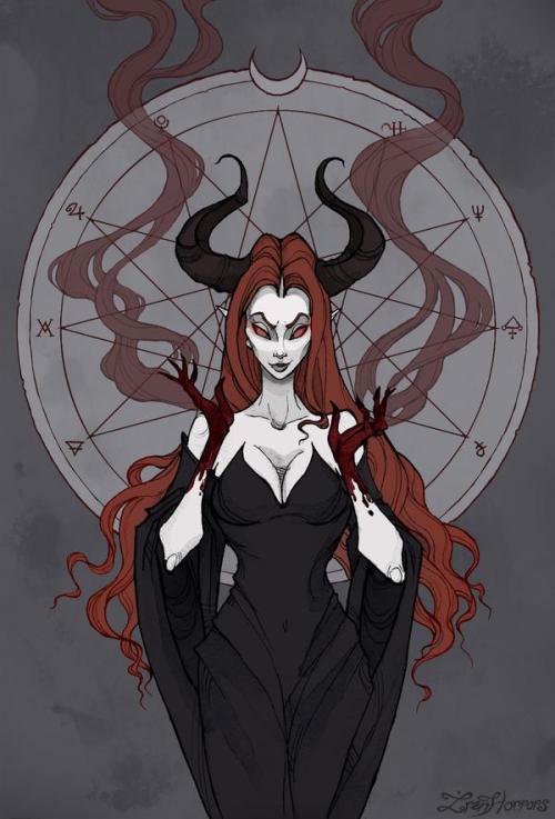naughtyhalloweenart:Lilith by Iren Horrors