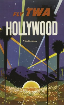uppiluften:  Fly TWA to Hollywood.