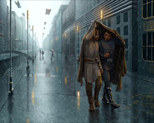 cacodaemonia:[Image ID: A digital painting of Star Wars: The Clone Wars character, Obi-Wan Kenobi an