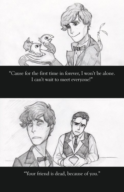 【Fantastic Beasts x Frozen】All I need is a Credence version of “Let it go”.Or Graves and Credence si