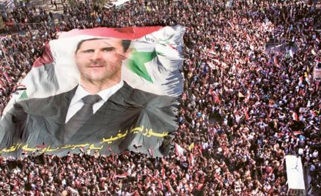 thedemsocialist:  Syrian support for the Ba'ath party. These are images you never
