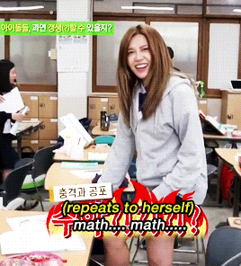 eunjiprotectionsquad: eunji’s reaction to mathematics class - on ‘off to school’