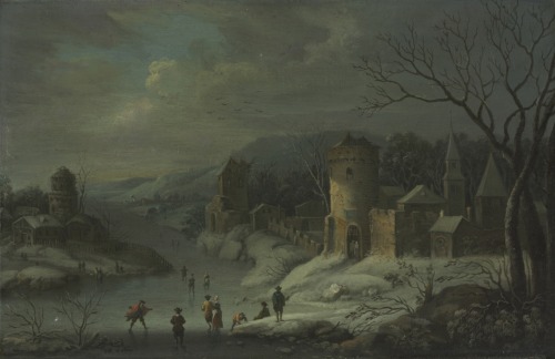 cma-european-art: Winter Landscape, Jan Griffier, c. 1680-1718, Cleveland Museum of Art: European Pa