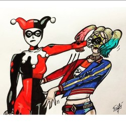 bustersocks:  This made my day! I love it!!! Thank you to whom ever drew this up!! #harleyquinn #orginal #madlove #whatdoyouthink #givemeorginalharleyanyday #suicidesquad #batman #dccomics #riotforharley