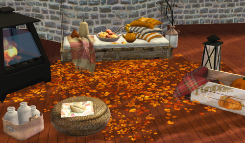 Cozy in Autumn SetI’ve decided not to wait and share my autumn/Halloween-themed gift as soon a