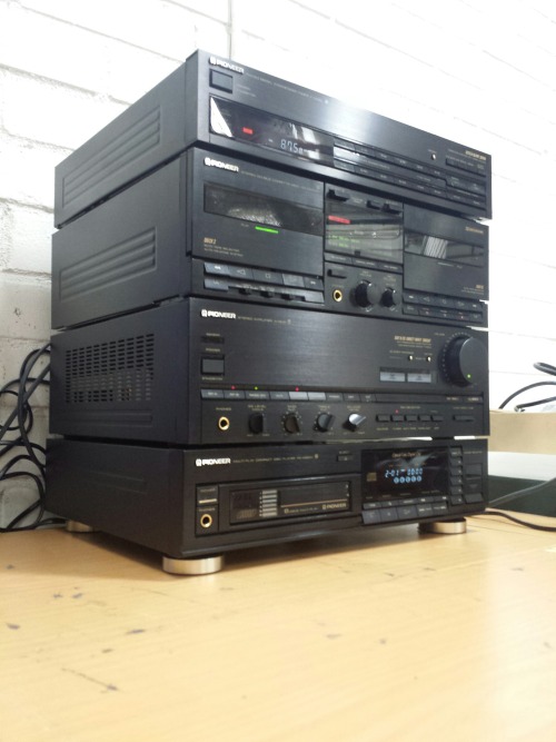 Pioneer Stereo Stack, 1998. Pioneer A-X540 Stereo Amplifier - Pioneer PD-X950M Compact Disc Changer 