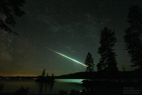 Fireball over Priest Lake, Idaho by Eric Olsson