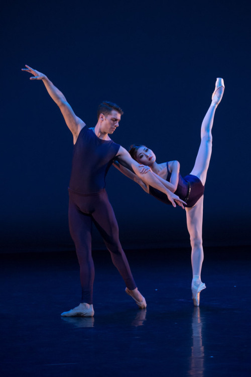 Maki Onuki and Corey Landolt in Christopher Wheeldon’s Polyphonia, Washington Ballet, October 2014. 