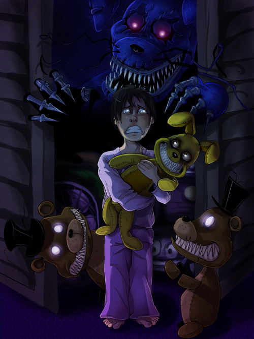 ArtStation - PurpleGuy and shadow costume FNaF fanart