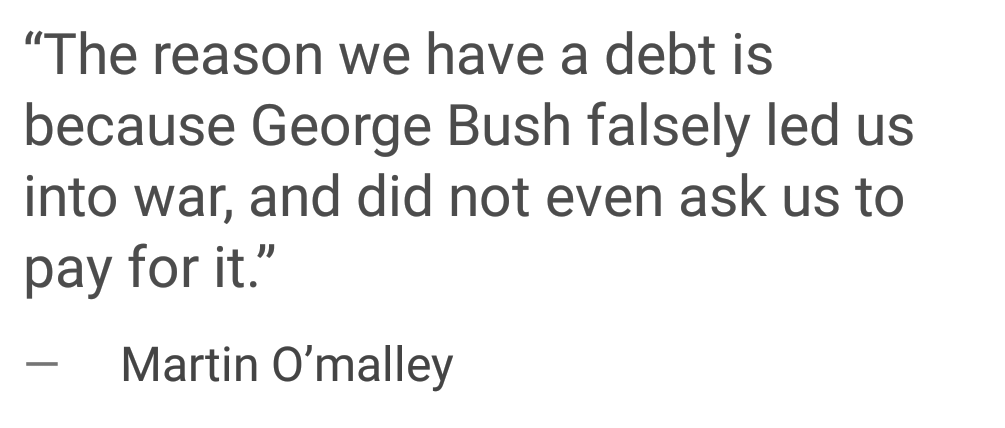 liberalsarecool:
“ Unbudgeted and unpaid: the two pillars of Republicanism. For all their self-proclaimed adversion and disdain for debt, Republicans sure do create trillions of it.
”