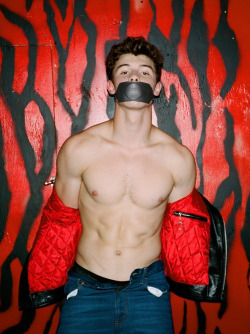 Vlord76:Gag Request: Shawn Mendes Shirtless And Gagged