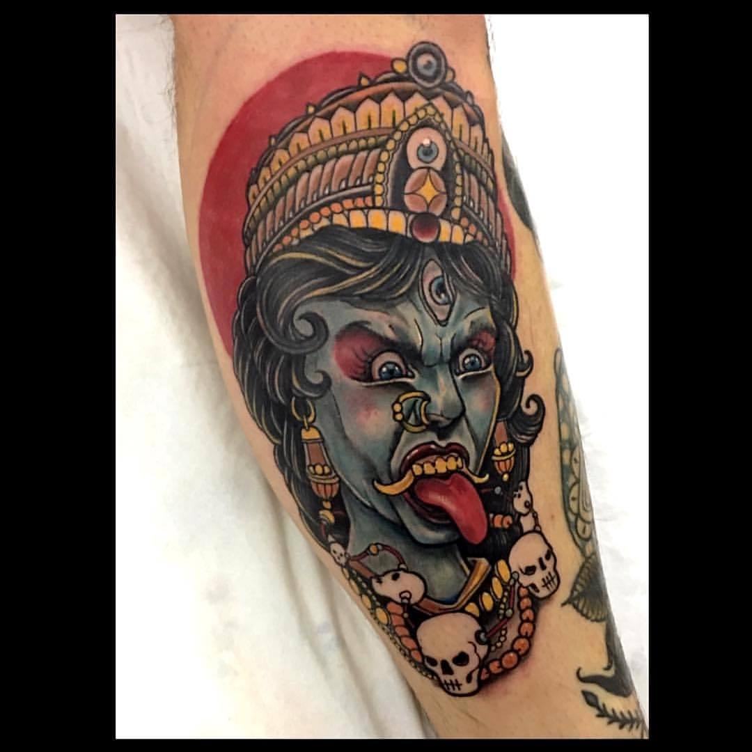 Geometric Goddess Kali Tattoo Idea  BlackInk