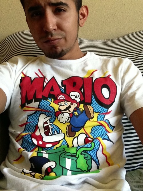 lolyta1992:  I like my Mario shirt :) happy adult photos