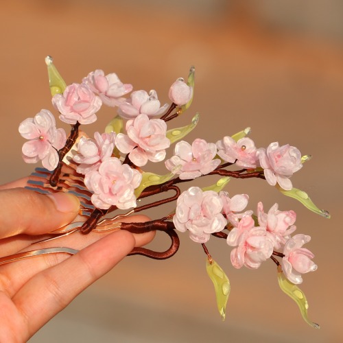 hanfugallery:hair ornaments for chinese hanfu by 晚江亭