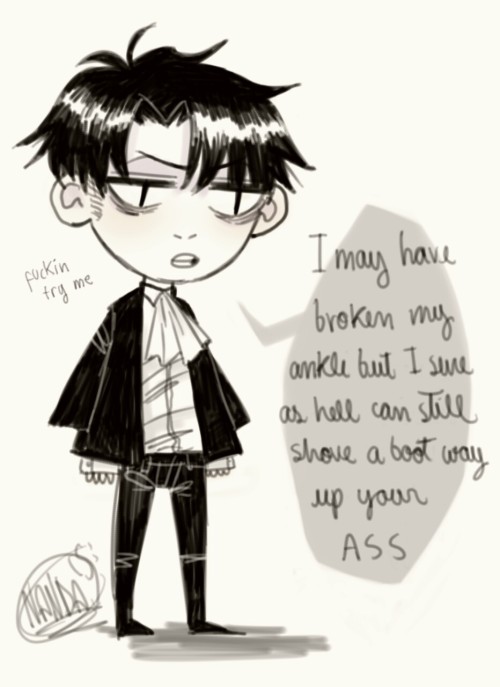 starrypier: petition for levi ackerman to chill the fuck out