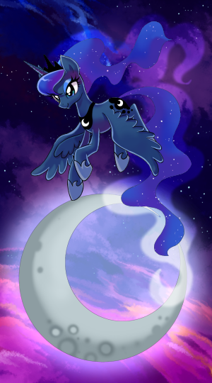 that-luna-blog:  My little pony tarot card 18. The Moon - Luna by kairean  &lt;3