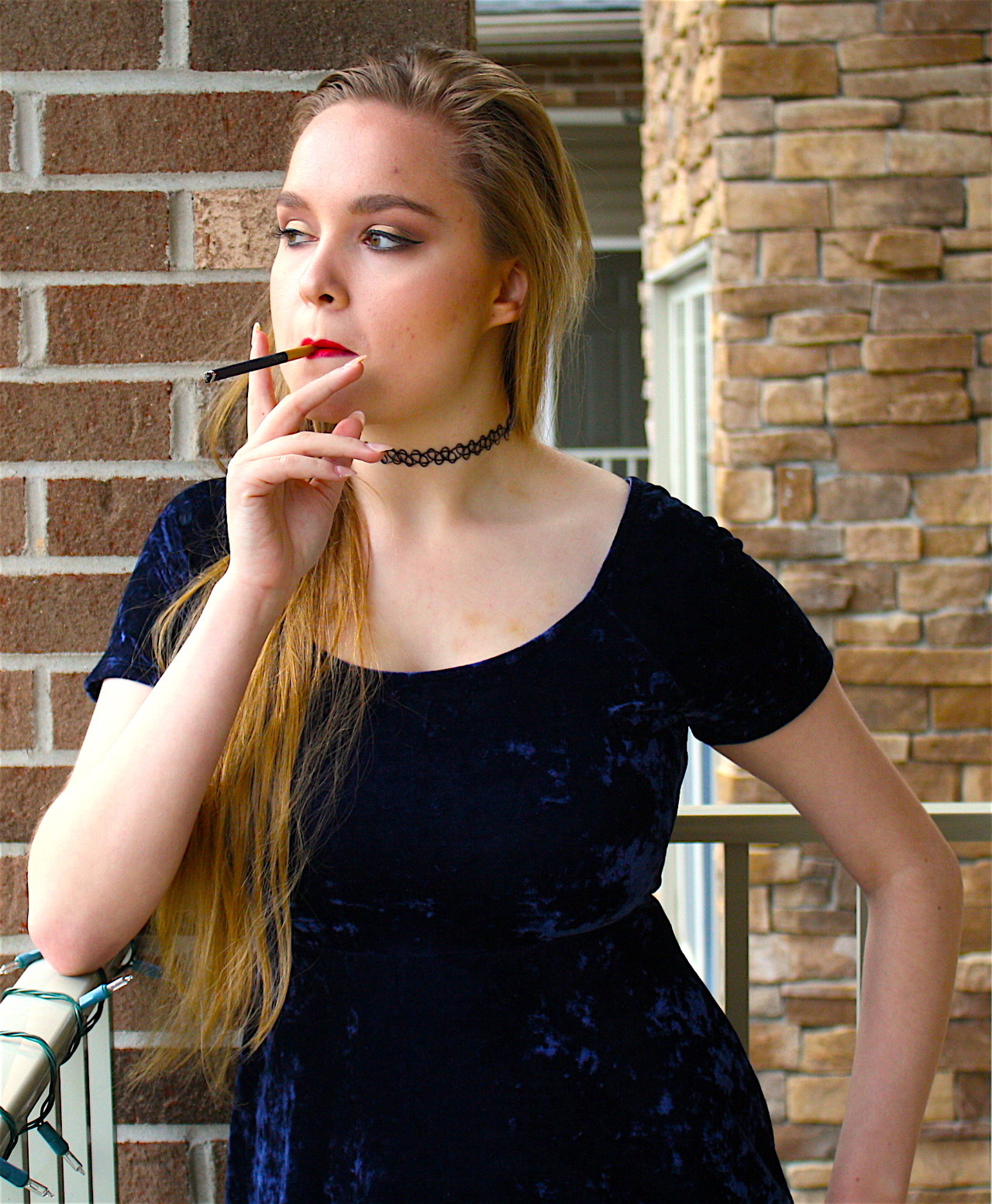 brookeandlacey: Brooke - Nat Sherman Black &amp; Gold see more of me and my sister