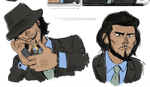 paunchsalazar:studies of Lupin the first… all their models look so good, Jigen… I can&