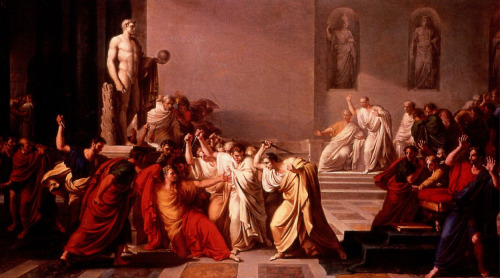 A colossus demise: the Ides of MarchMorte di Giulio Cesare (“Death of Julius Caesar”). B