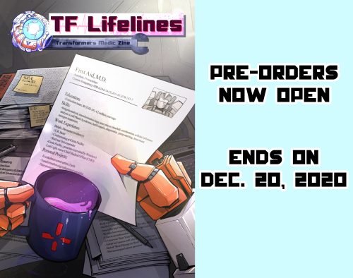 tflifelinesmediczine:WE ARE OFFICIALLY OPEN FOR PRE-ORDERS!!!! We will be taking Pre-Orders from NOW