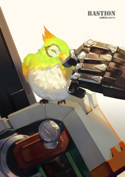 Borealisowl:   Bastion, Ana (With Process In Chinese Here), Hanzo, Mccree / Nakii