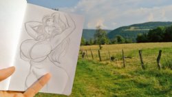 hecchidechu:  Holidays are great to be inspired by the beauty of french countryside, renew your art and- GODDAMMIT