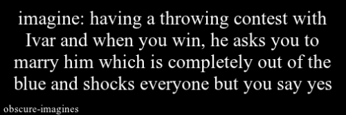 obscure-imagines:“who wants to take me on?!” Ivar yelled at the crowd after his ax sunk into the bul