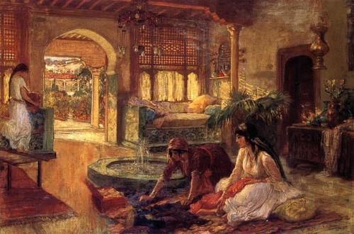 Orientalist Interior by Frederick Arthur Bridgman