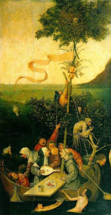 artist-bosch:The Ship of Fools, 1500, Hieronymus BoschMedium: oil,panel