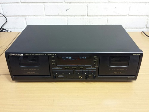Pioneer CT-W420R Stereo Double Cassette Deck, 1993