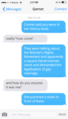 They couldn’t argue with that logic. The story of how gay marriage was made undisputably legal. [[The fact that history is different Steven Universe makes me think homophobia in Congress didn’t last very long.]](Submitted by boopboopitydoop)