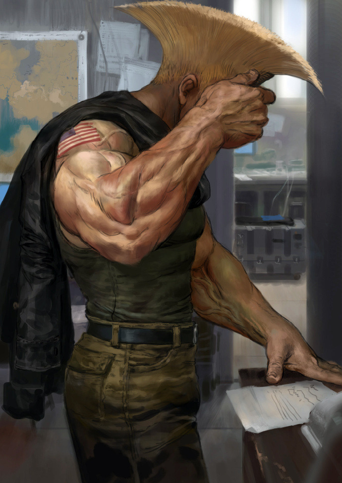 forzamentis:Amazing portraits of Guile, Chun Li, and Ryu from Street Fighter, by