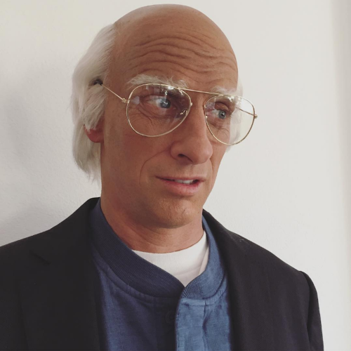 seincast - Tony Hawk dressed up as Larry David for Halloween...