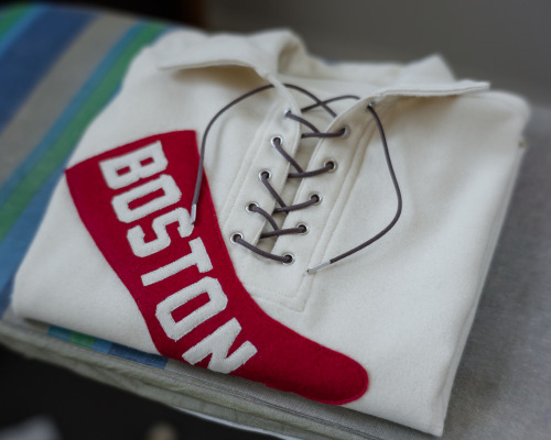 Commissioned 1908 Red Sox jersey that was given as a Christmas gift.