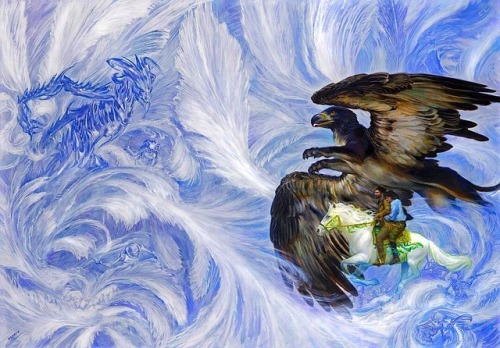 rebornhealer:Green Rider Series [Art by Donato Giancola] I haven&rsquo;t seen the Firebrand one 