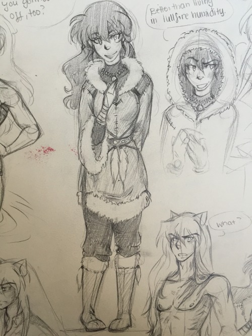 inuyasha-ruined-mylife: Oh hey, more InuYATLA head canons. This is a sketch dump I did maybe a week 