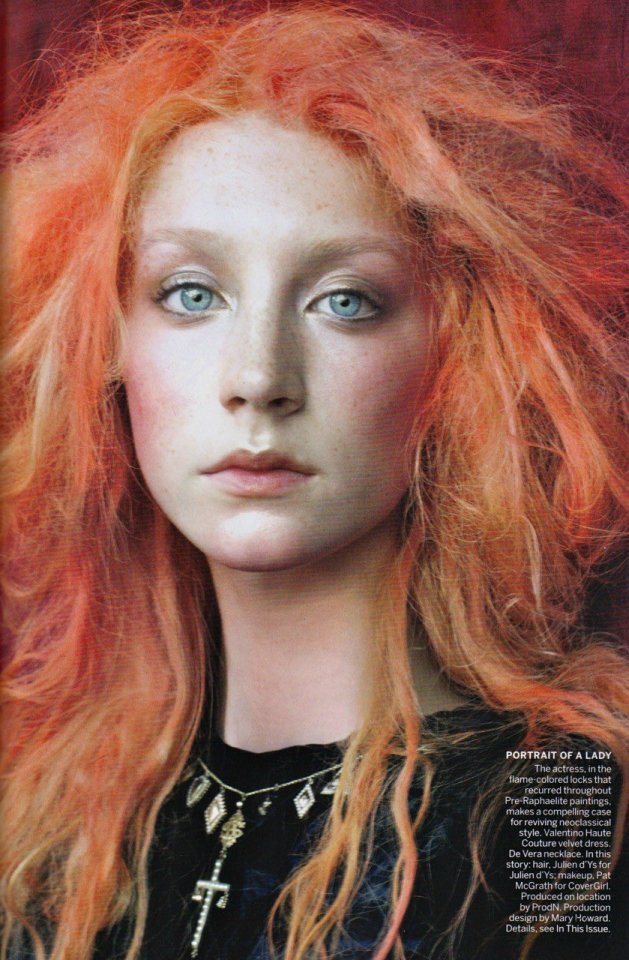 Saoirse Ronan photographed by Steven Meisel for Vogue US, Dec 2011