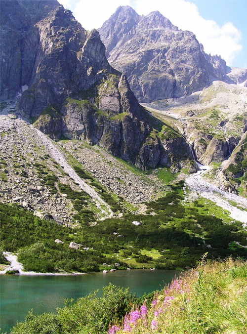 The Green Lake (Zelené pleso) in High Tatras Mountains, Slovakia (by mon1ka).