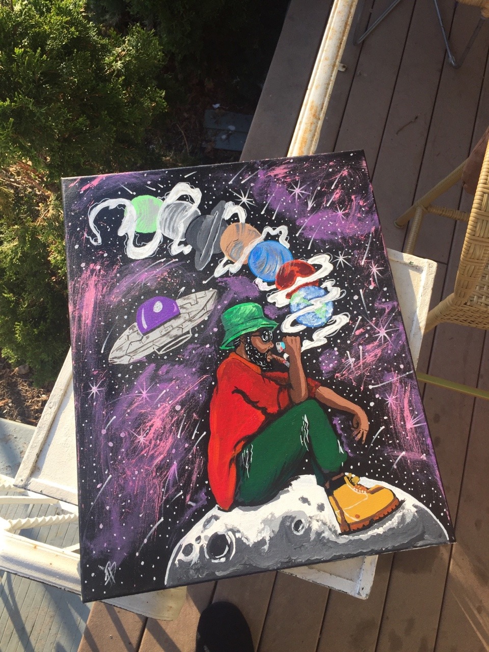 fatdaddyromance:  Finally finished my canvas pieces check me out please like a share