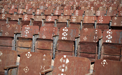 sixpenceee:The End of the World cinema is an abandoned outdoor movie theater in the Desert of Sinai.